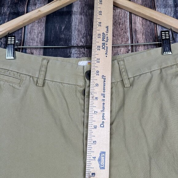 Marine Layer Pants Mens 36x32 (35x31) Tan Khaki Cotton Straight Button Fly Chino - Picture 13 of 14
